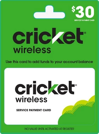 Free $30 Cricket Wireless Service Code